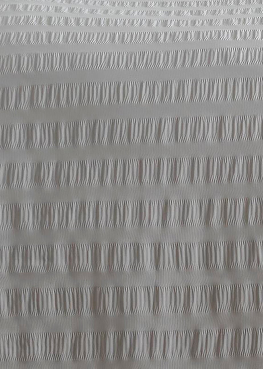Serene Honley Seersucker Seersucker Silver Duvet Cover Set