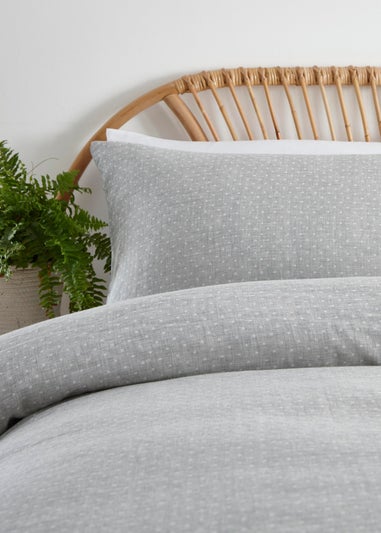 Appletree Loft Naples Soft Touch Grey Duvet Cover Set