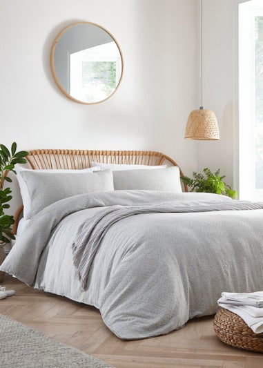 Appletree Loft Naples Soft Touch Grey Duvet Cover Set