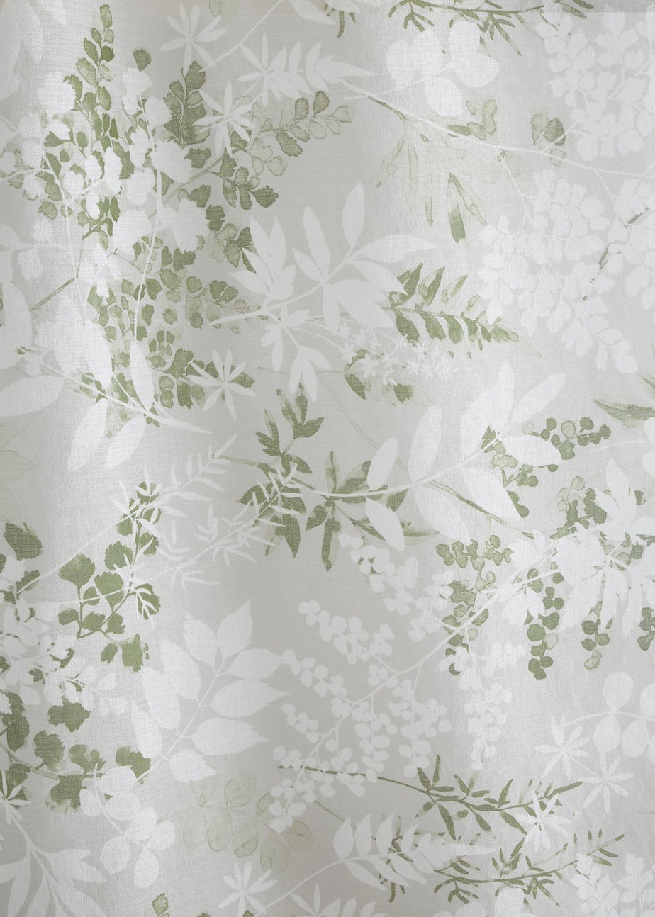 Dreams & Drapes Tiverton Green Voile Panel