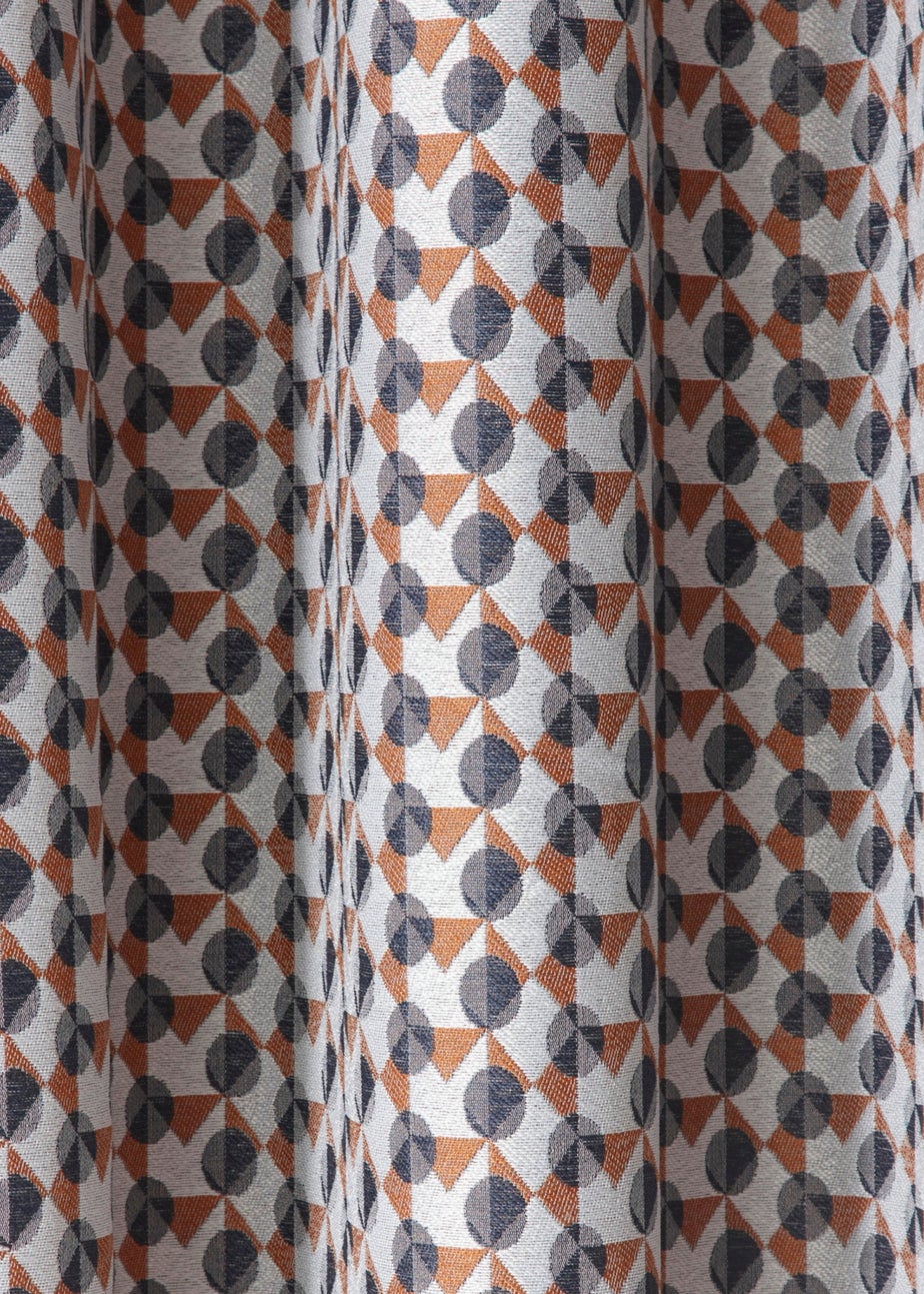 Fusion Prado Grey Eyelet Curtains