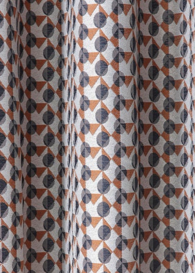 Fusion Prado Grey Eyelet Curtains