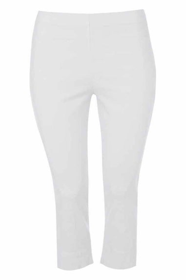 Roman White Curve Cropped Stretch Trouser