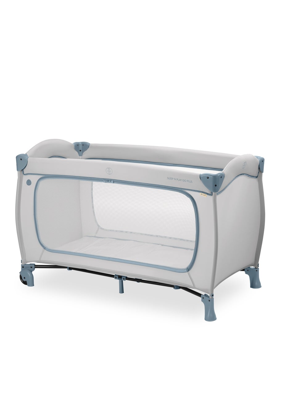 Hauck Dusty Blue Sleep N Play Go Plus Travel Cot