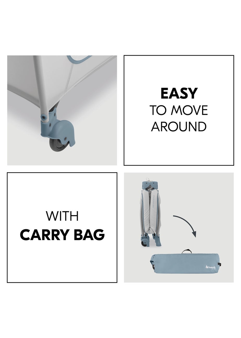 Hauck Dusty Blue Sleep N Play Go Plus Travel Cot