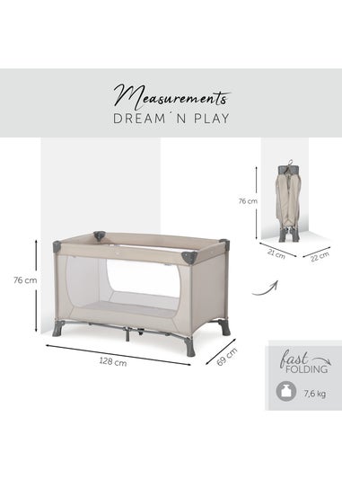 Hauck Beige Dream N Play Travel Cot