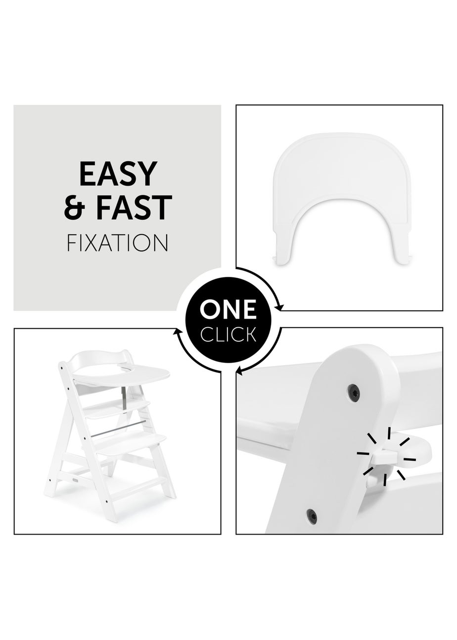 Hauck White Alpha Click Tray