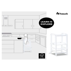 Hauck White Learn N Explore Montessori Learning Tower