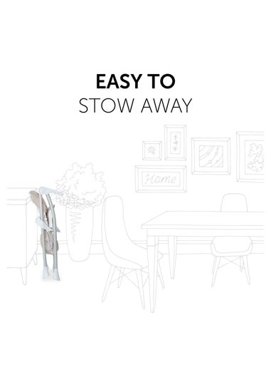 Hauck Beige Sit N Fold Highchair