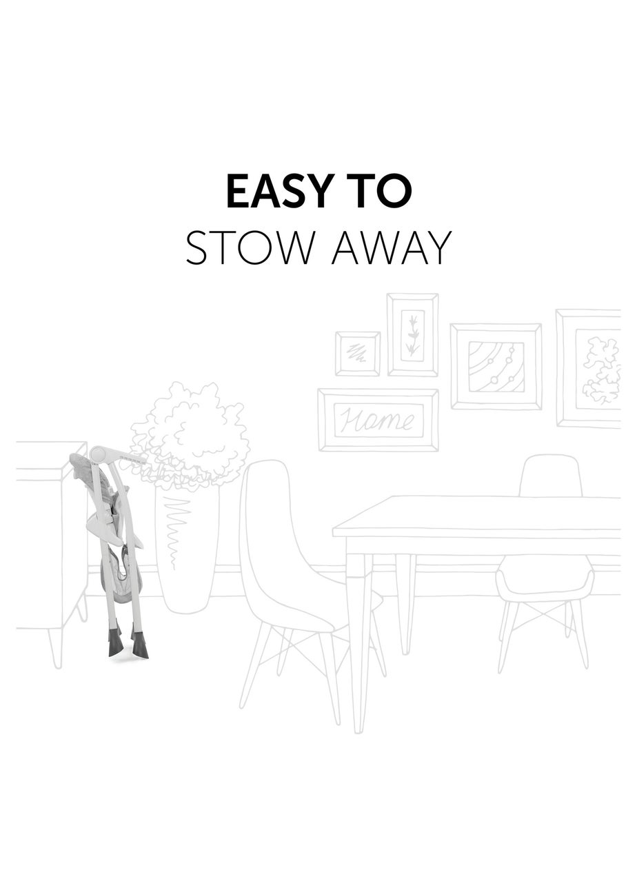 Hauck Mickey Mouse Grey Sit N Fold Highchair