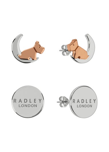 Radley London 18ct Rose Gold/Silver Plated Moon & Stars Earrings