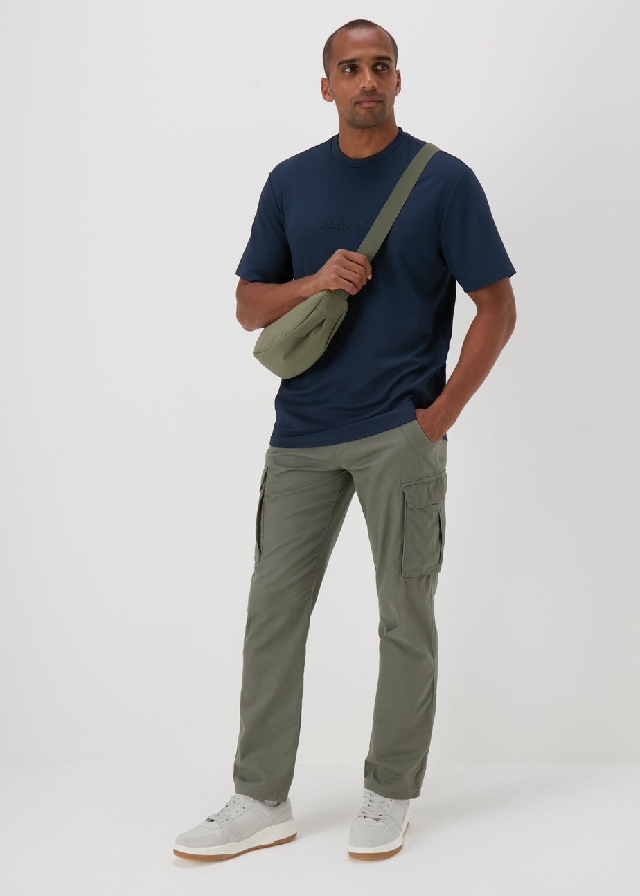 Navy Embroidered T-Shirt