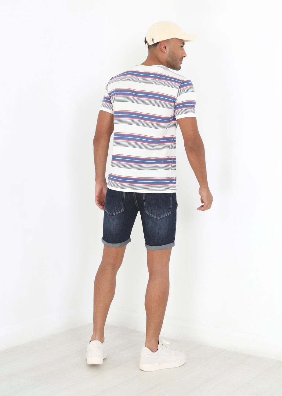 Brave Soul Dark Blue Denim Shorts