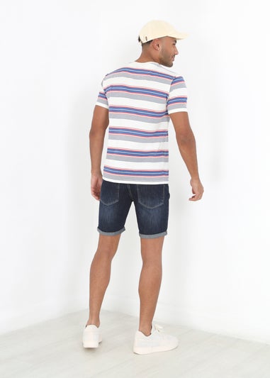 Brave Soul Dark Blue Denim Shorts