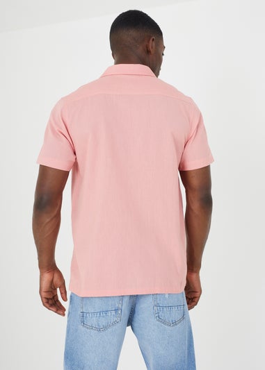 Brave Soul Pink Short Sleeve Shirt