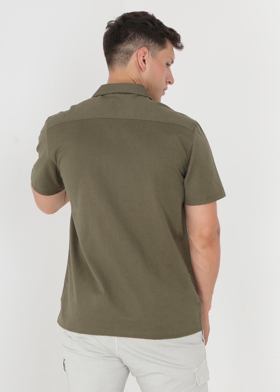 Brave Soul Khaki Short Sleeve Shirt