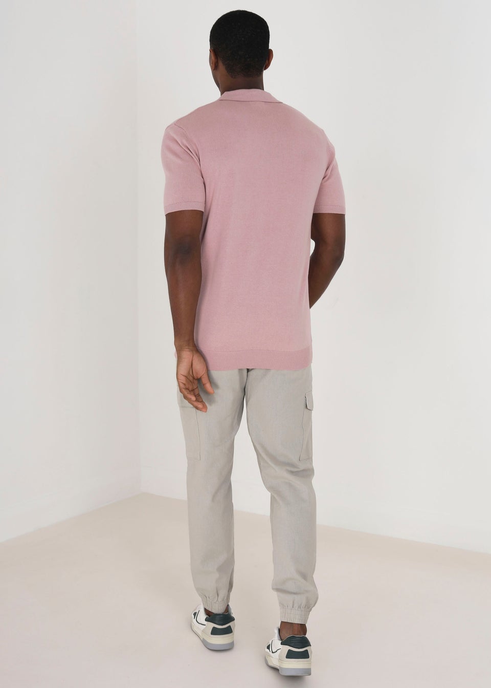 Brave Soul Stone Cotton Linen Blend Cargo Trousers