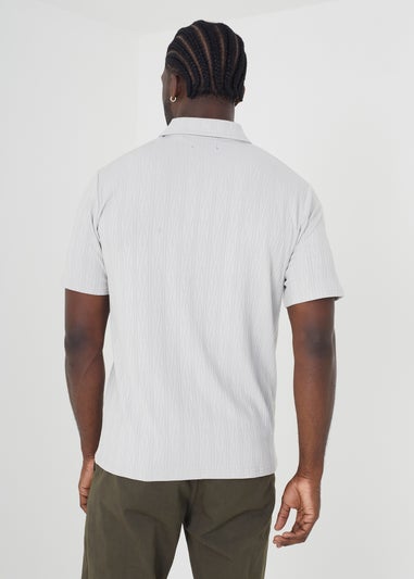 Brave Soul Grey Trophy Neck Polo