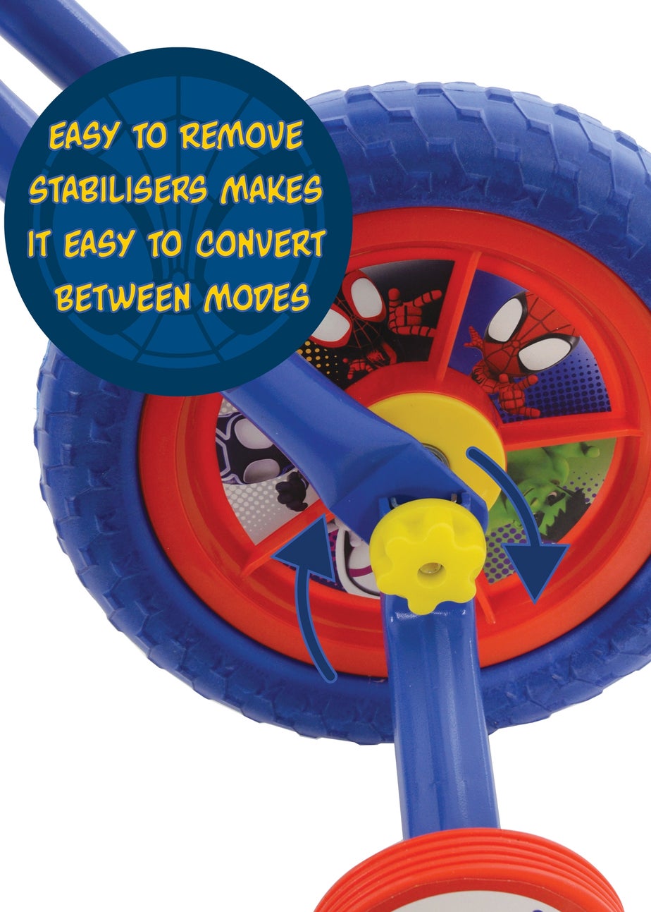 Spiderman Switch It Multi Character 2 in 1 Training Bike