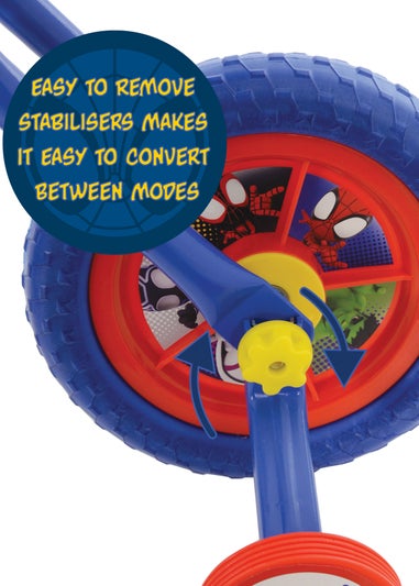 Spiderman Switch It Multi Character 2 in 1 Training Bike