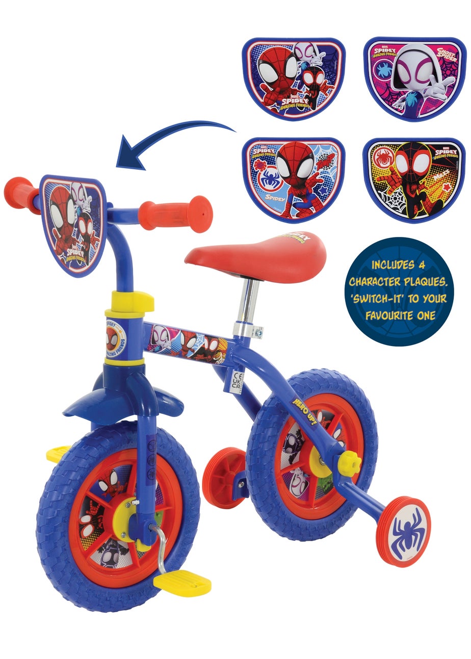 Spiderman Switch It Multi Character 2 in 1 Training Bike