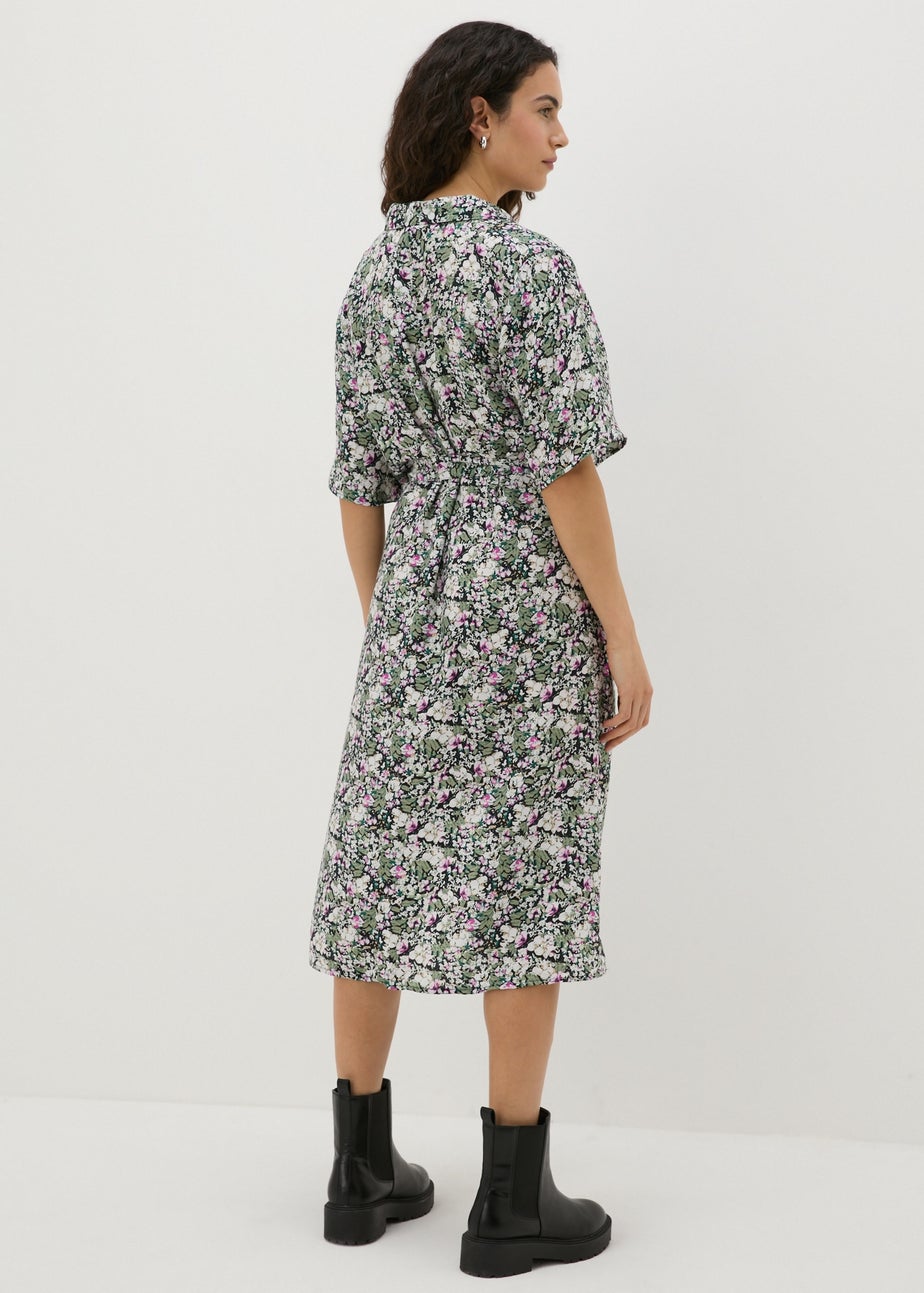 JDY Multicolour Floral Midi Shirt Dress