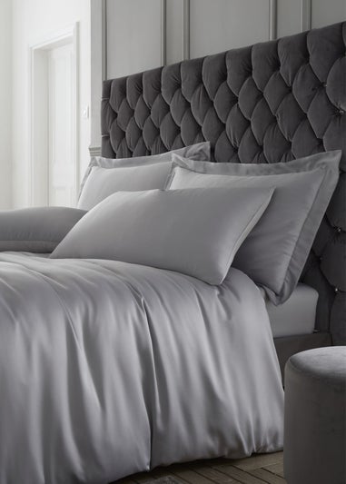 Catherine Lansfield Silky Soft Satin Standard Pillowcase Pair