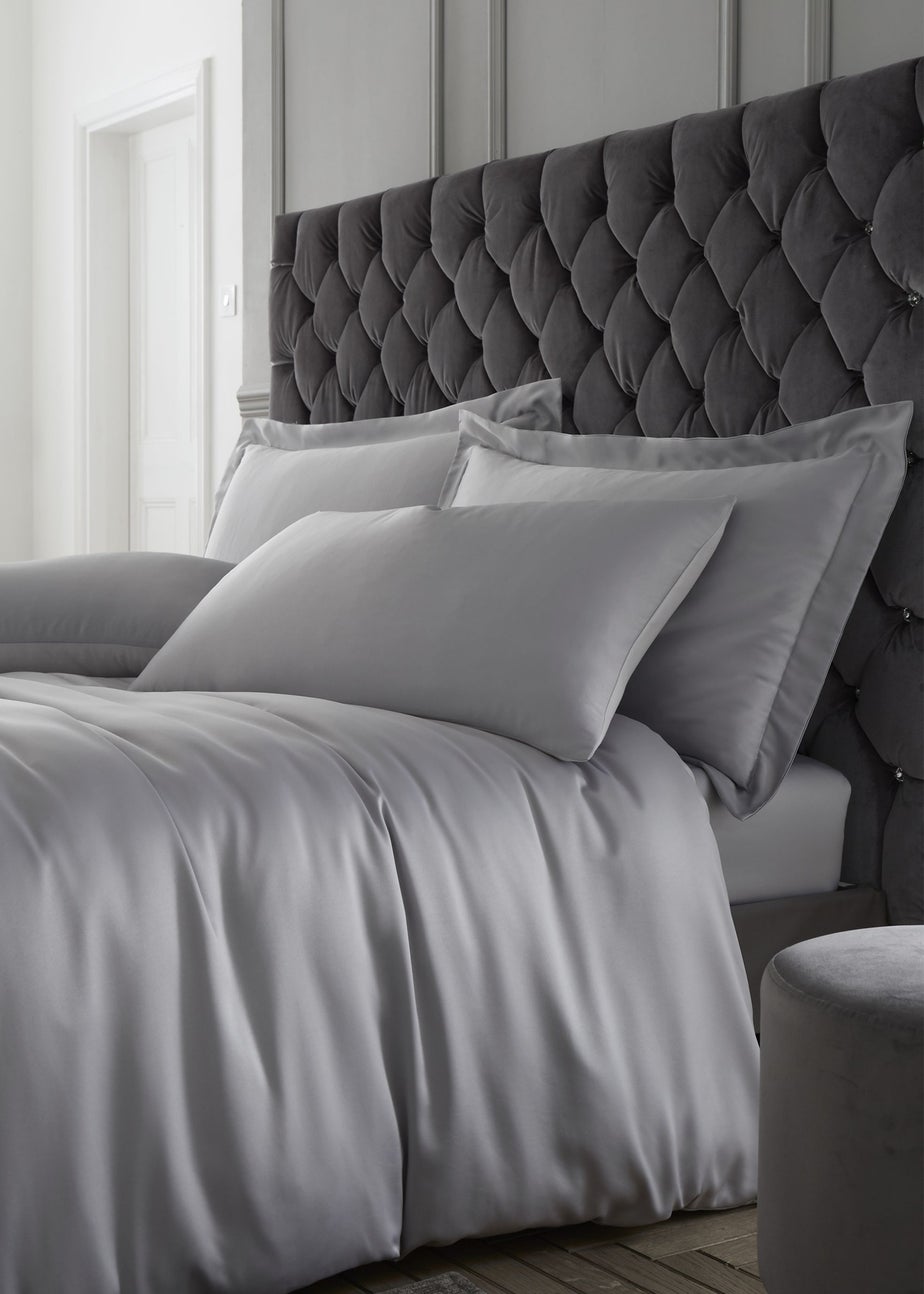 Catherine Lansfield Silky Soft Satin Standard Pillowcase Pair