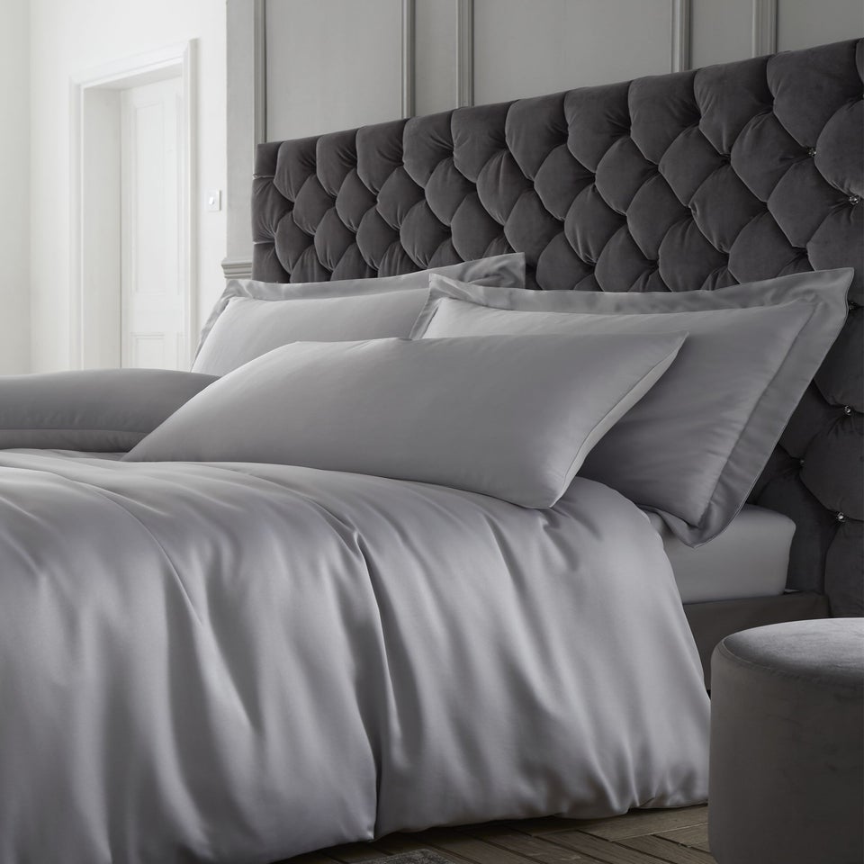 Catherine Lansfield Silky Soft Satin Standard Pillowcase Pair