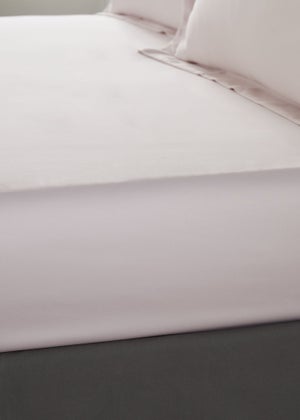 Catherine Lansfield Silky Soft Satin Fitted Sheet Blush