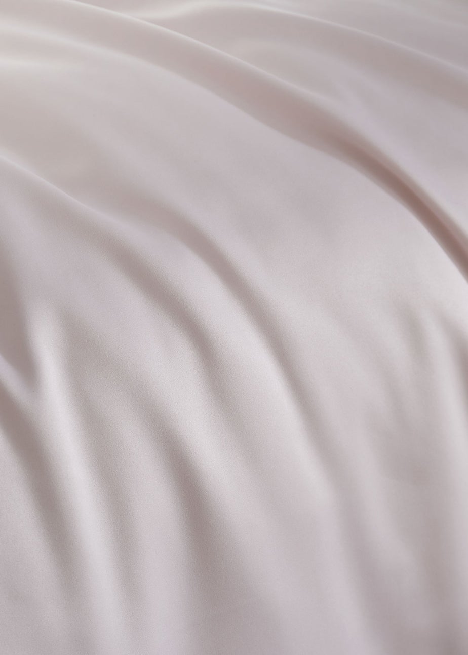 Catherine Lansfield Silky Soft Satin Duvet Cover Set Blush Pink