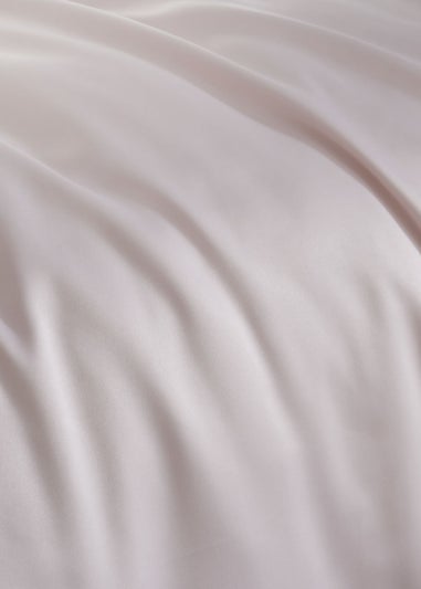 Catherine Lansfield Silky Soft Satin Duvet Cover Set Blush Pink