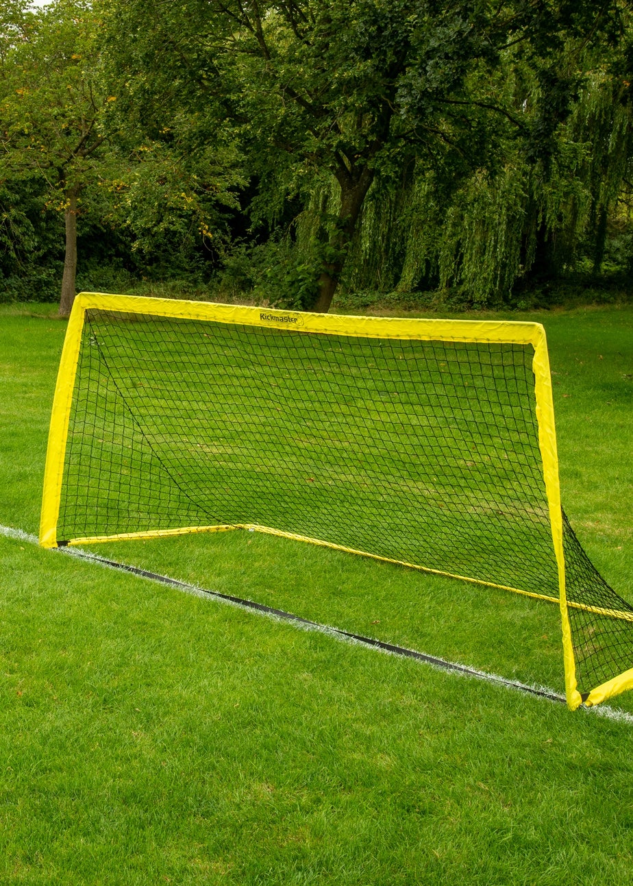 Kickmaster Yellow Fibreglass Flexi Goal 8ft (H120cm x W244cm x L120cm)