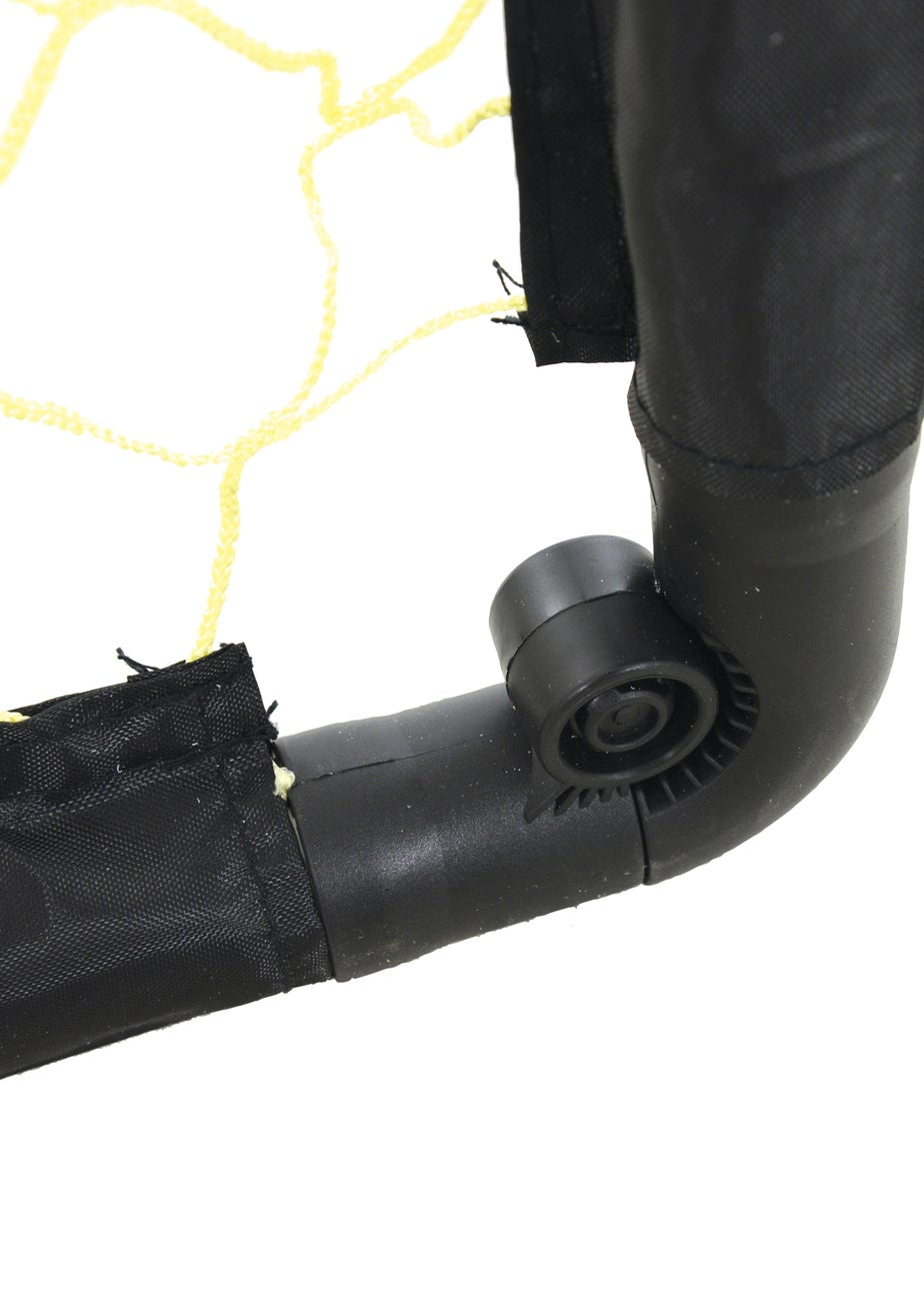 Kickmaster Black One on One Folding Goal Set (W90cm x H61cm x D59cm)