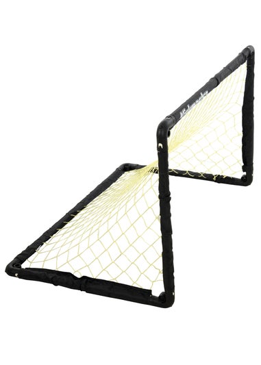 Kickmaster Black One on One Folding Goal Set (W90cm x H61cm x D59cm)
