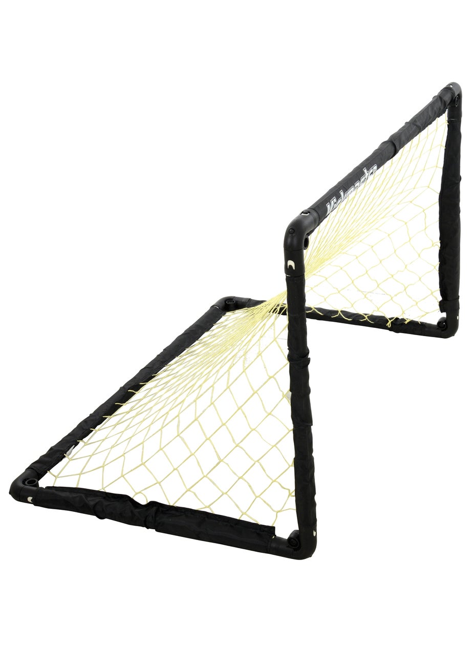 Kickmaster Black One on One Folding Goal Set (W90cm x H61cm x D59cm)