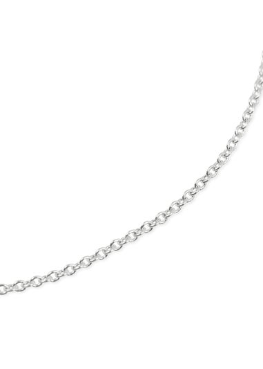 Radley London Sterling Silver Blue Heart Stone Necklace