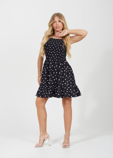 Brave Soul Black Fit & Flare Mini Dress
