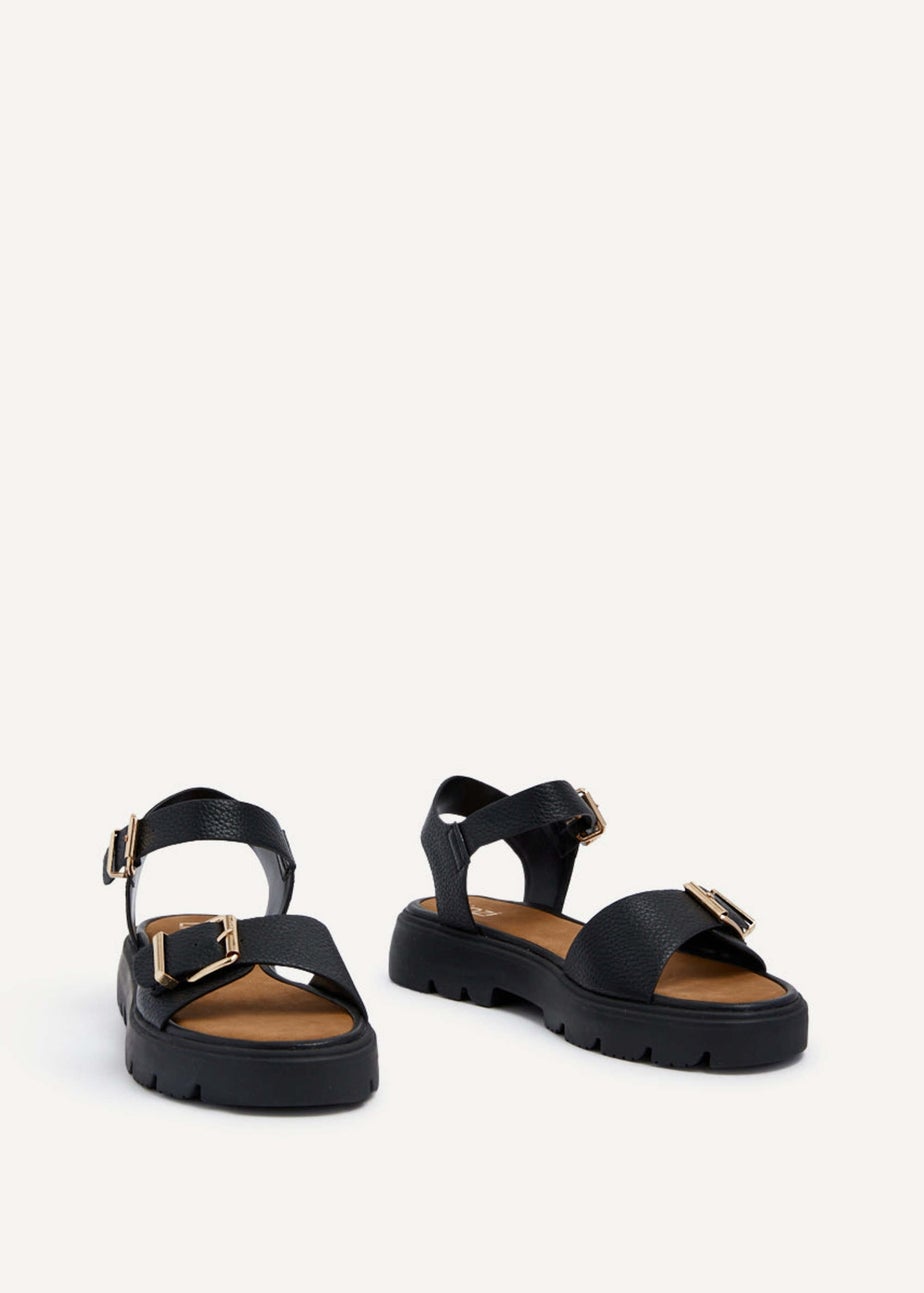 Linzi Comet Black Chunky Sandals