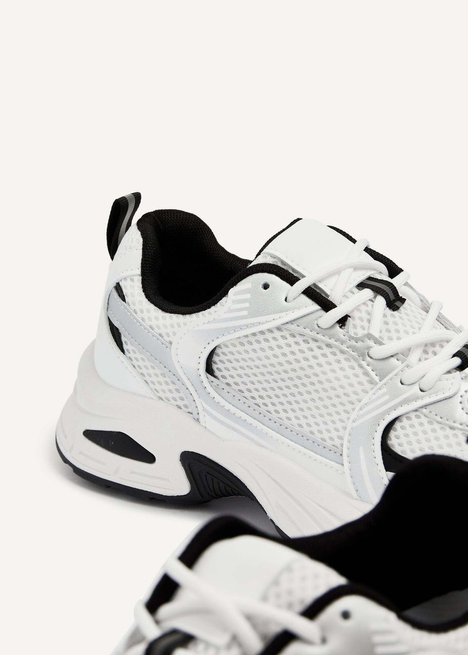 Linzi Venture White Mesh Trainers