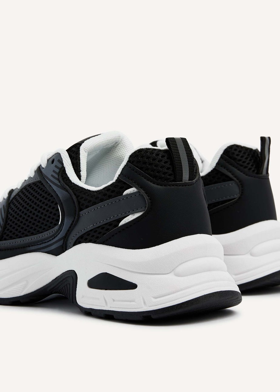 Linzi Venture Black Mesh Trainers