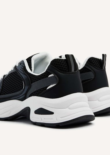 Linzi Venture Black Mesh Trainers