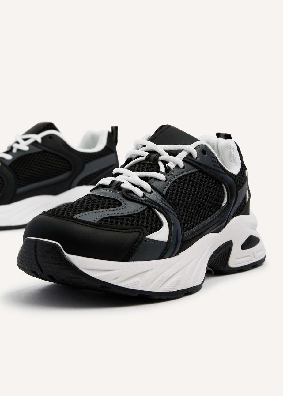 Linzi Venture Black Mesh Trainers