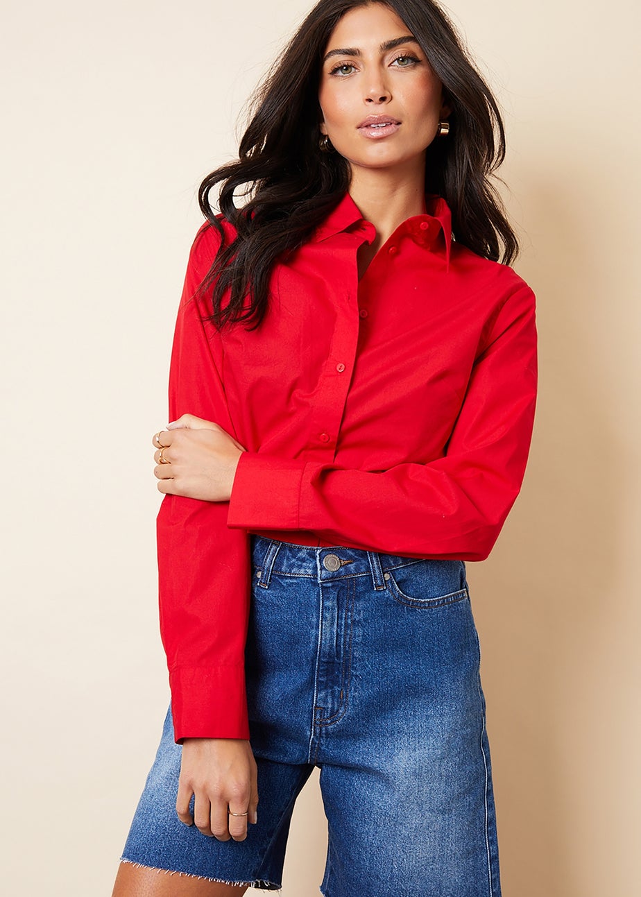 Threadbare Blue Leon Raw Hem Denim Bermuda Shorts