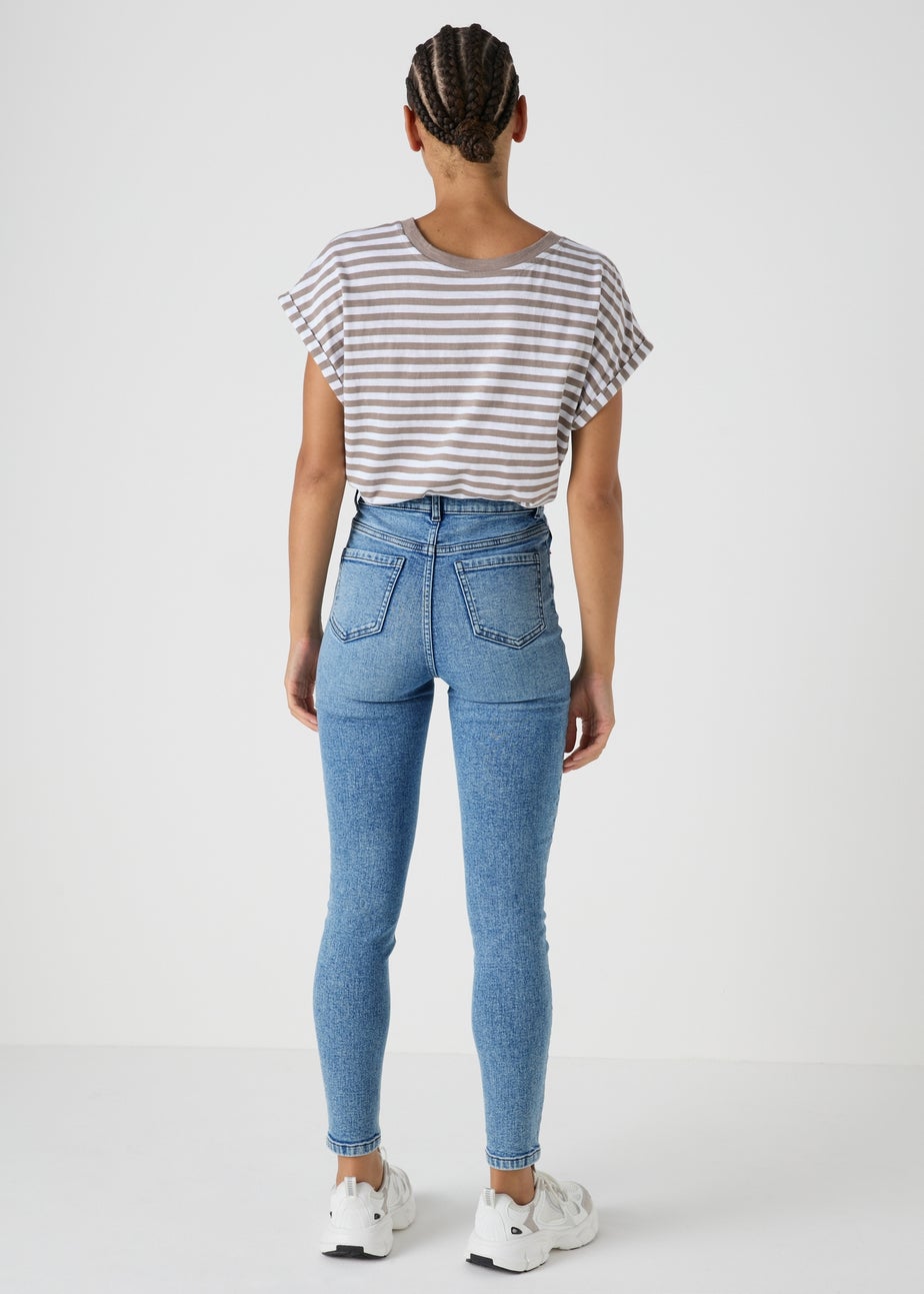 Papaya Petite Mid Wash April Skinny Jeans