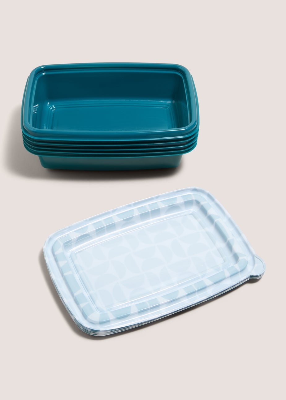 5 Pack Souluxe Blue Food Prep Boxes