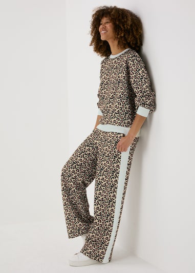 Brown Leopard Print Sweatshirt