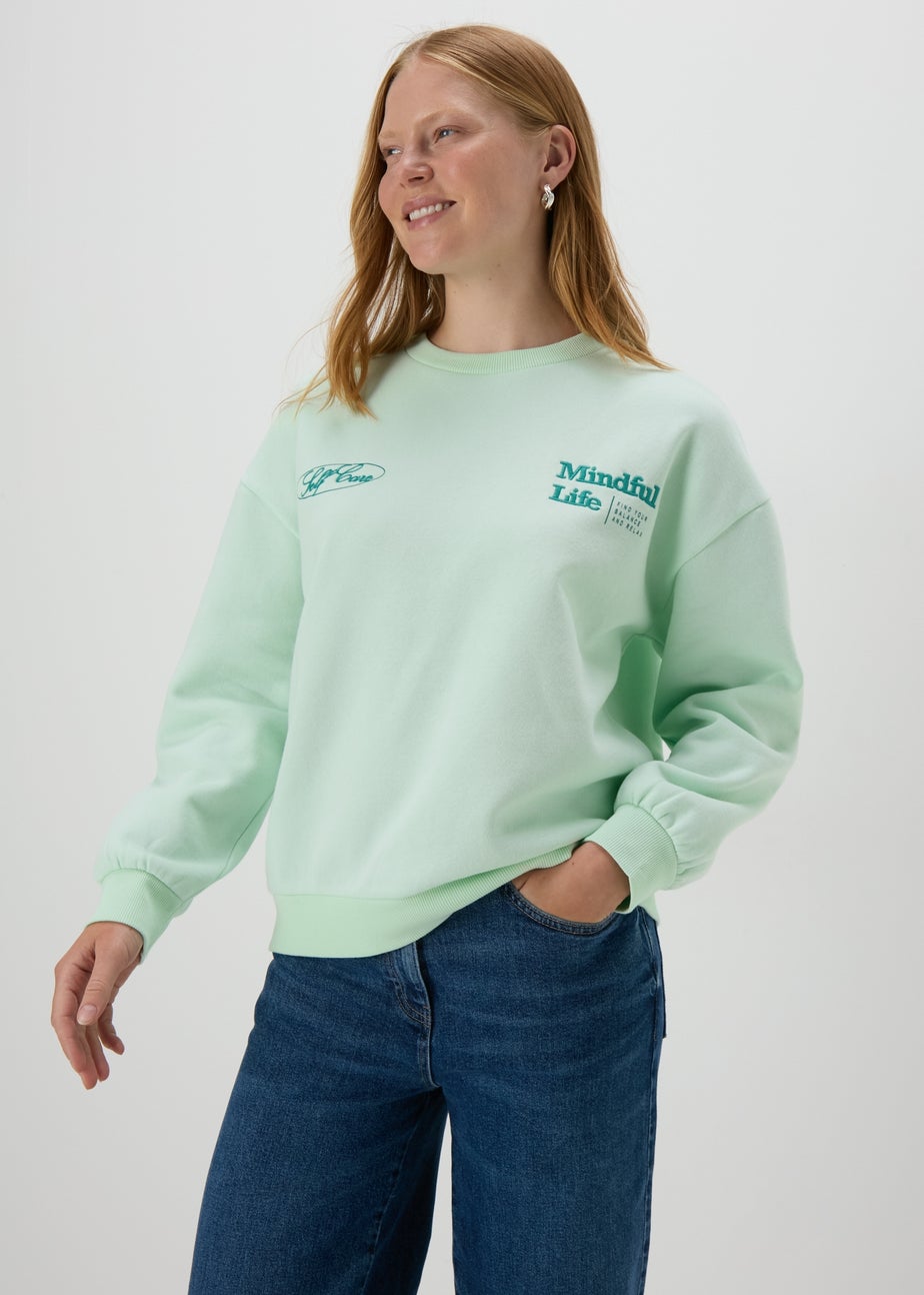 Green Vintage Graphic Sweatshirt