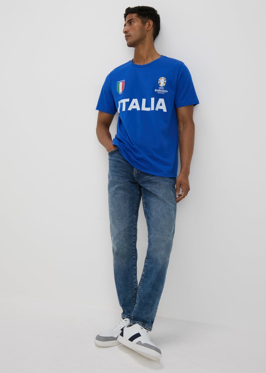 Blue Italy Football T-Shirt