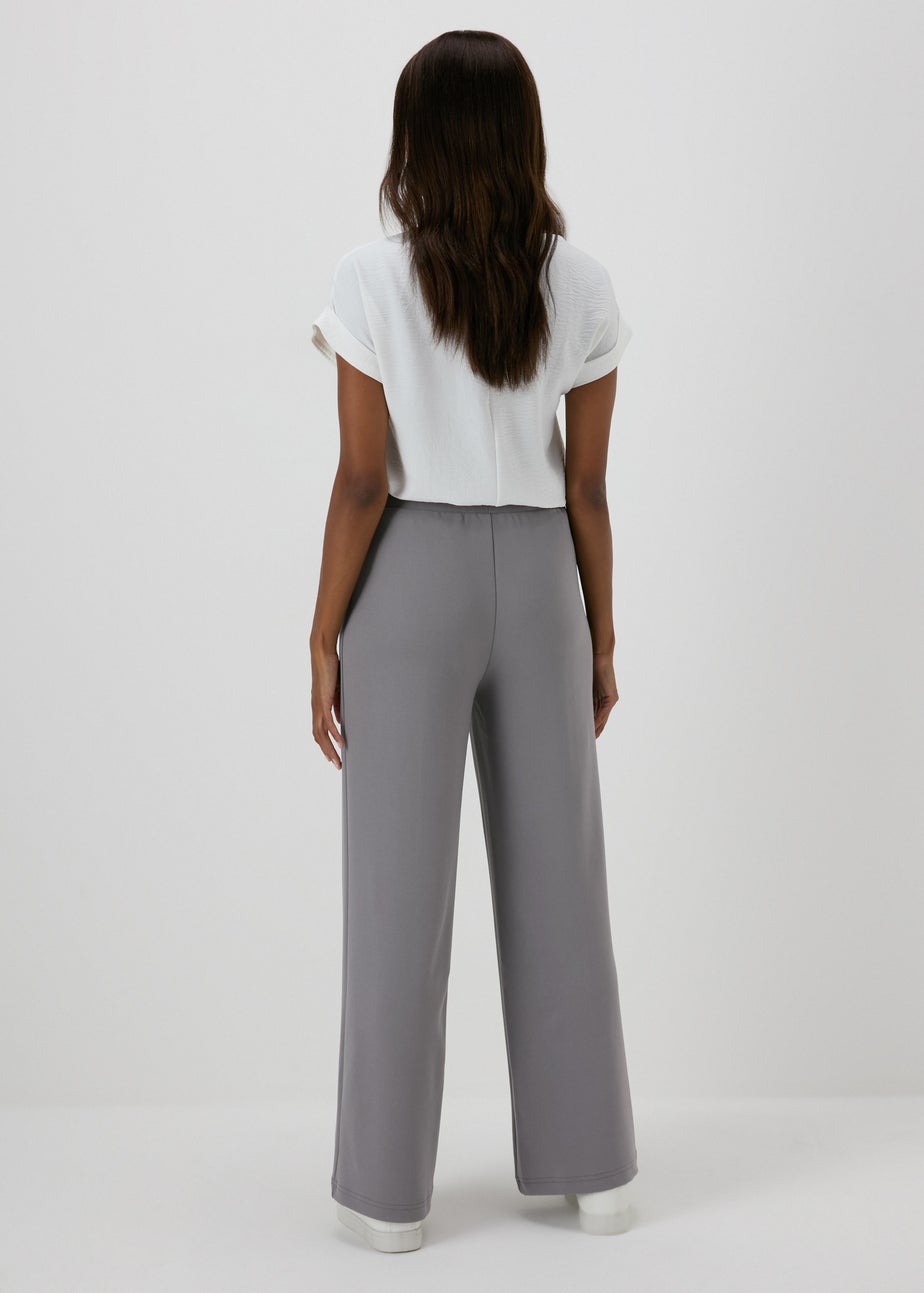 Grey Seam Detail Trousers.